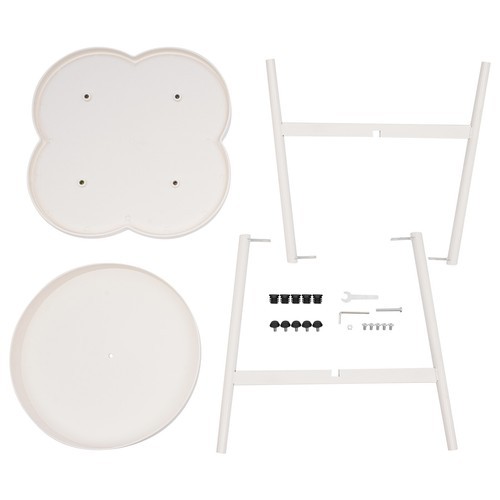Sofa Side Table Snack Table End Table With Storage Basket For Bedroom