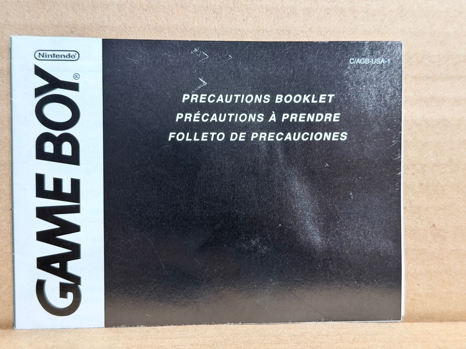 C/AGB-USA-1 Nintendo Game Boy Precautions Booklet Used