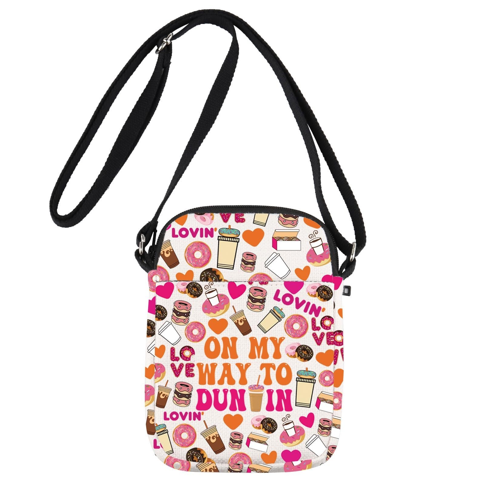 JNIAP Donuts Crossbody Bag Coffee Donuts Lover Gift Donuts Shoulder Bag Donut...