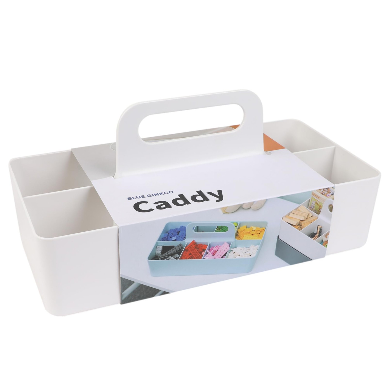 White Stackable Organizer Caddy Portable Tote Bathroom Office Crafts School