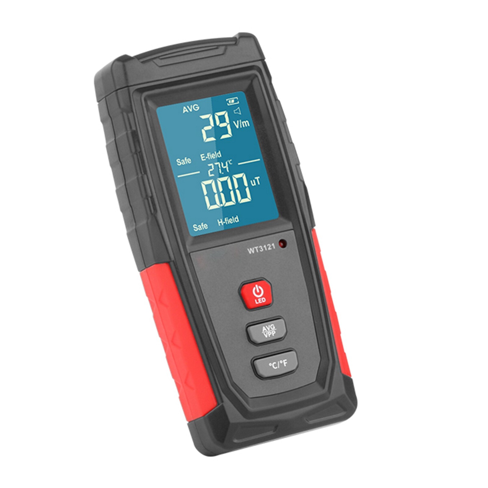 Rechargeable Digital 5G 4G EMF Electromagnetic Radiation Meter Tester Detector
