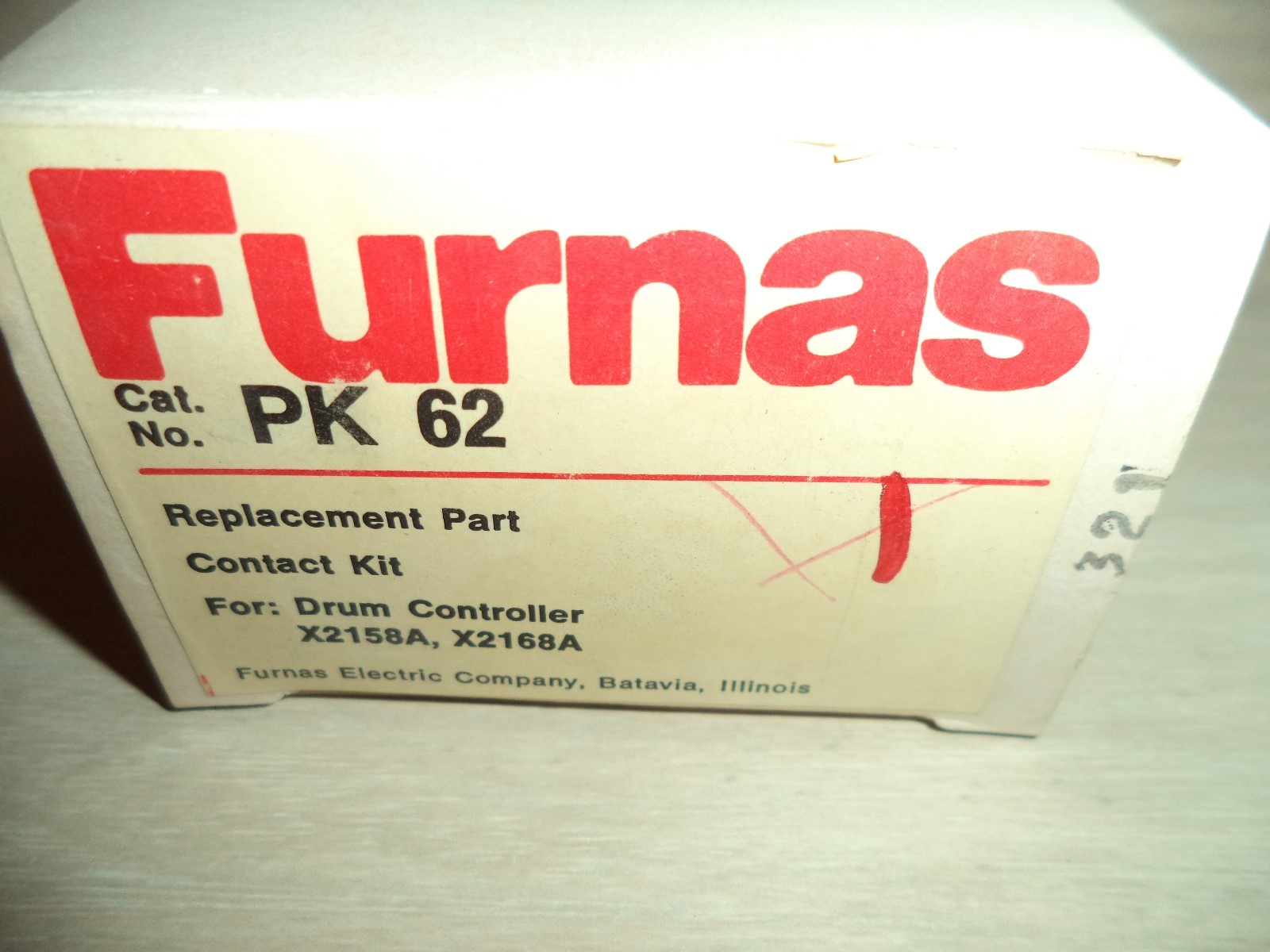 FURNAS PK62 REPLACEMENT CONTACT KIT NEW IN BOX FOR X2158A,X2168A DRUM CONTROLLER