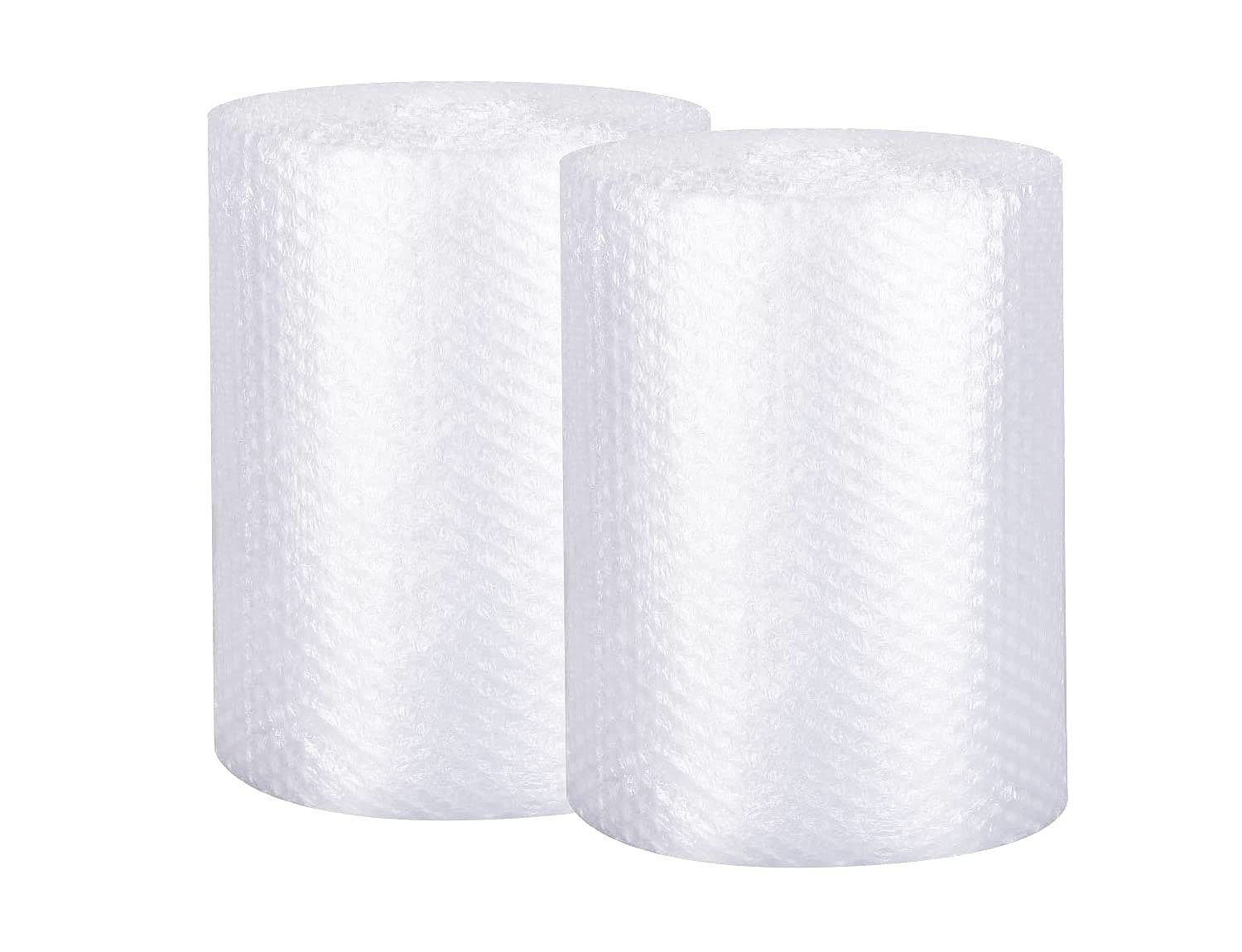 Bubble Cushioning Wrap Rolls 2-Pack, 12 Inch x 72 Feet 3/16" Bubble, Bubble M...