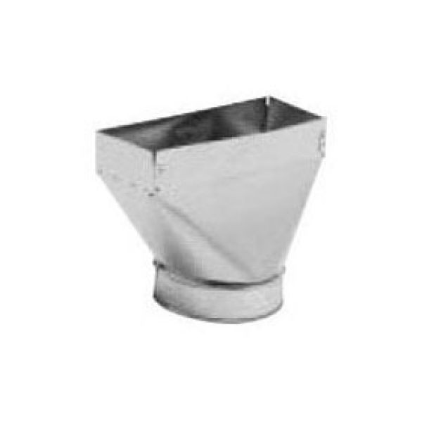 SEALTITE 4E137006120600 Straight Boot 6x12x6 Galv Metal 26 Ga Register