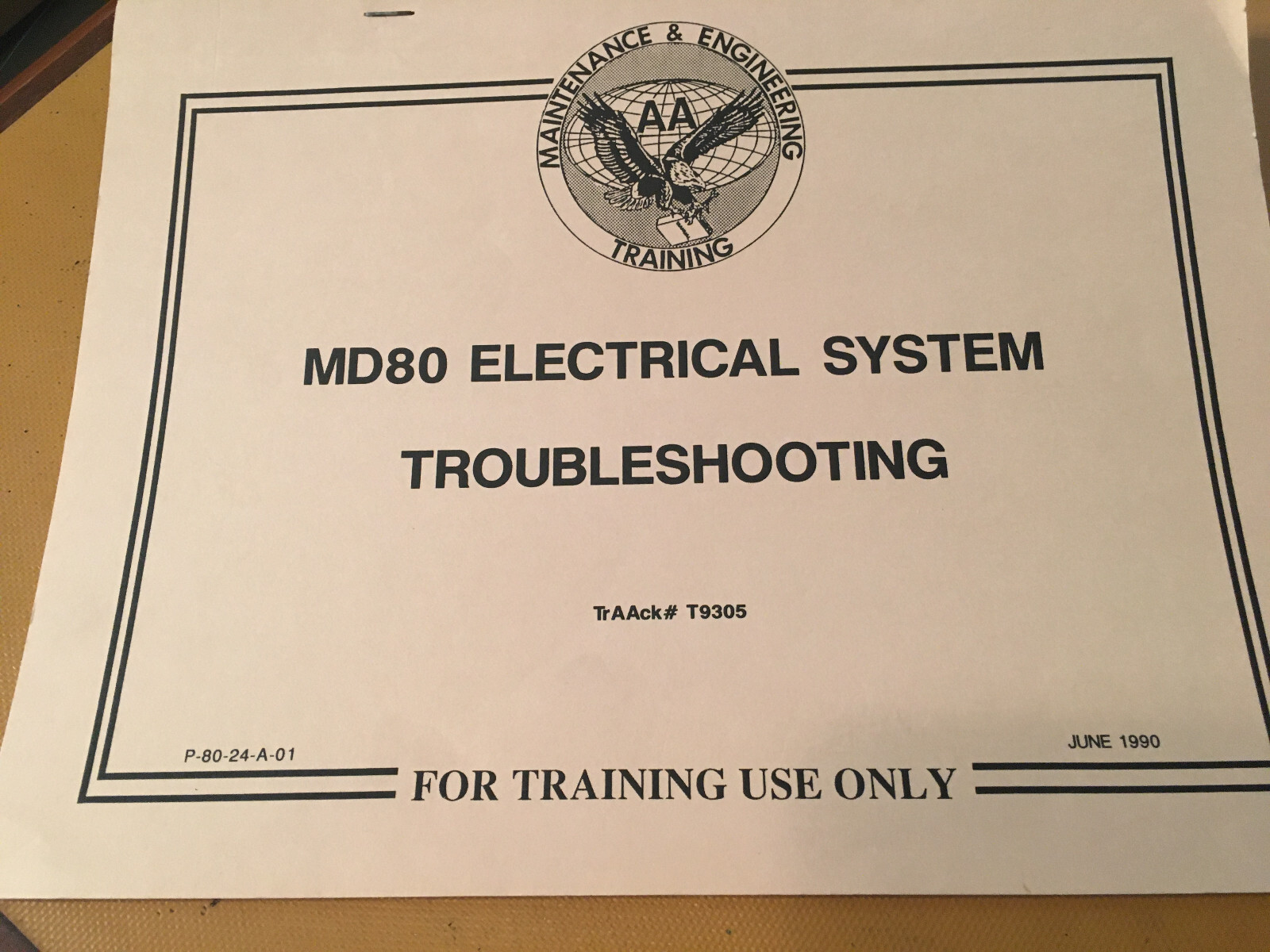 McDonnell Douglas MD-80 Electrical System Troubleshooting Manual