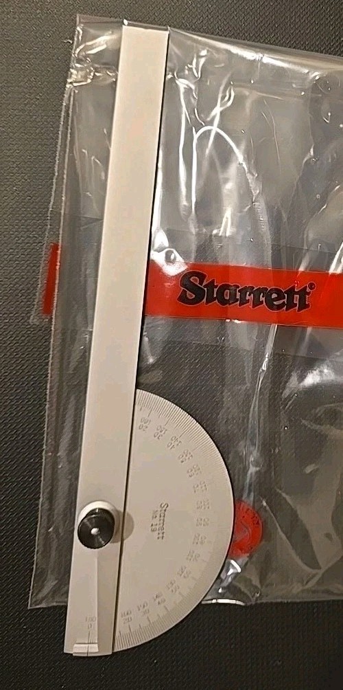 STARRETT CHROME PROTRACTOR #C19