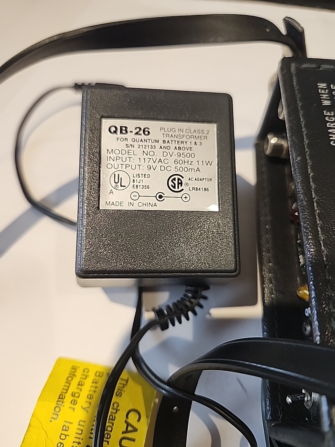 Quantum Instruments Quantum Battery 1 - untested With Charger