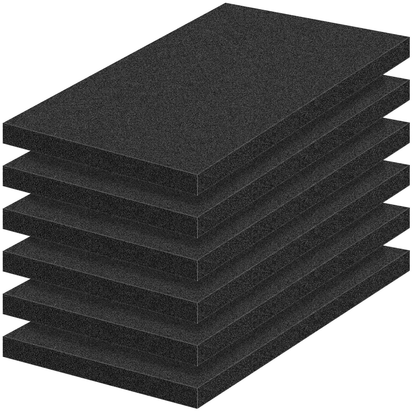6 Pcs Polyurethane Foam Sheets 16 L X 12 W X 1 T Packing Foam Inserts Cuttabl