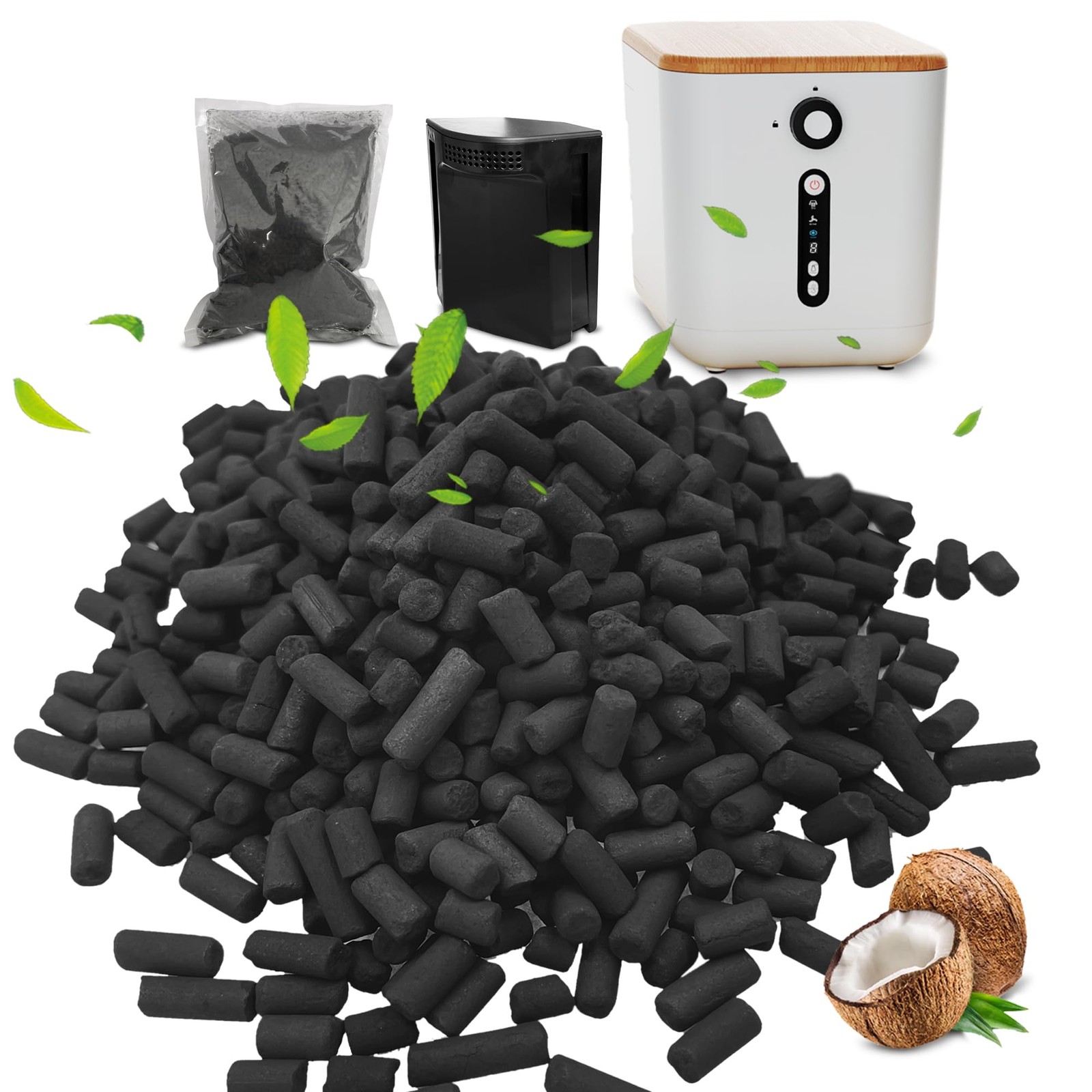 Shurex Odor Absorbing Carbon Refills for iDOO 3L Smart Kitchen black