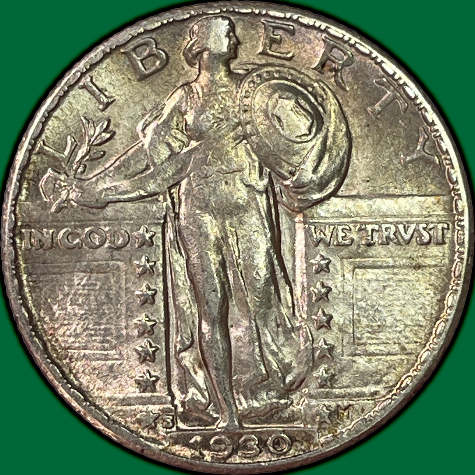 1930-S Standing Liberty Quarter Choice Almost Uncirculated AU+ Coin #44401