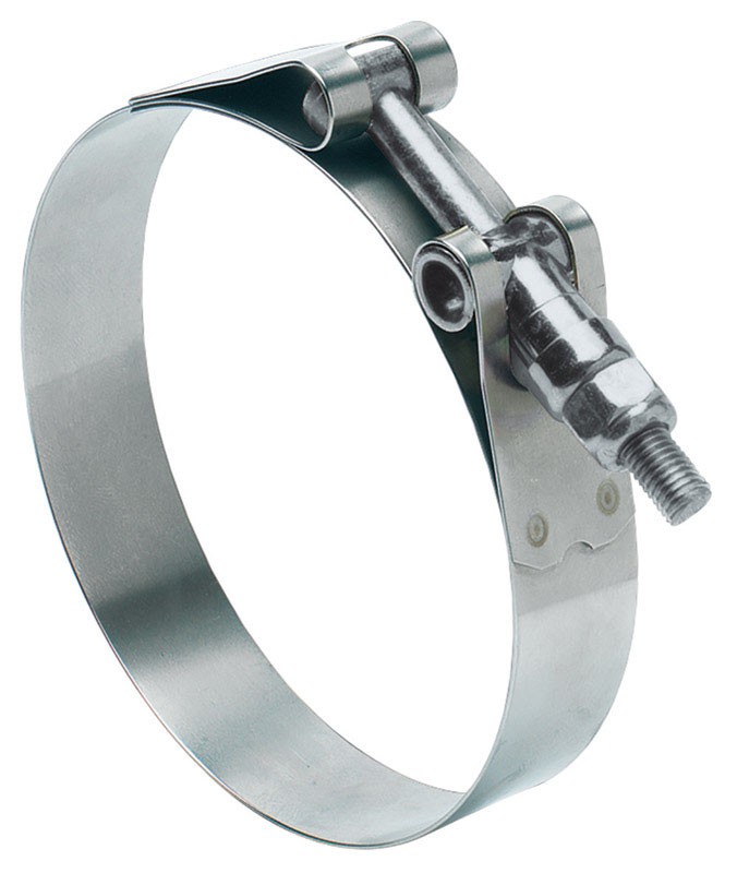 Ideal 300100225553 Silver Stainless Steel SAE 44 Band T-Bolt Hose Clamp - Deal o