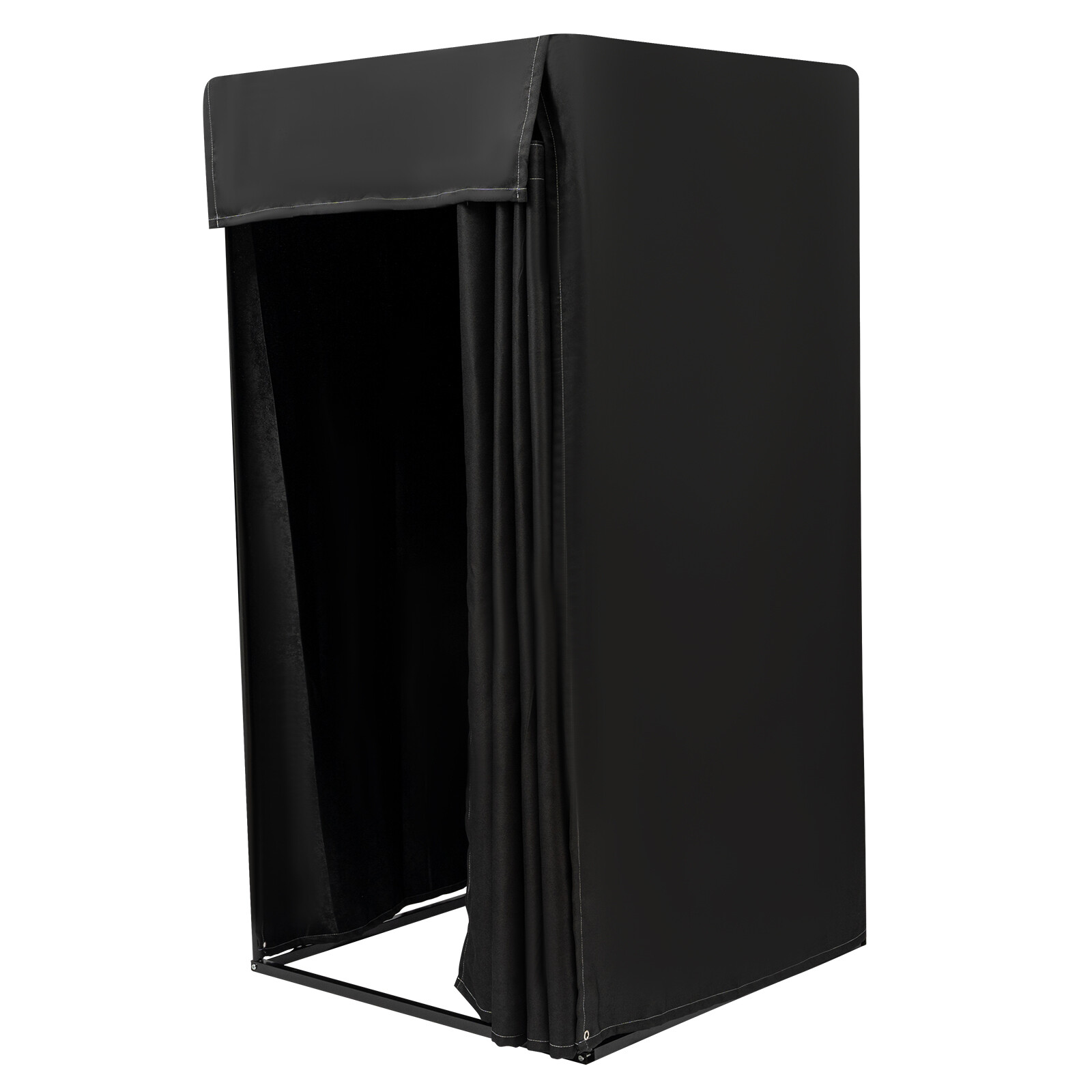 Movable Clothing Store Fitting Changing Dressing Room Frame with Curtain Hook US