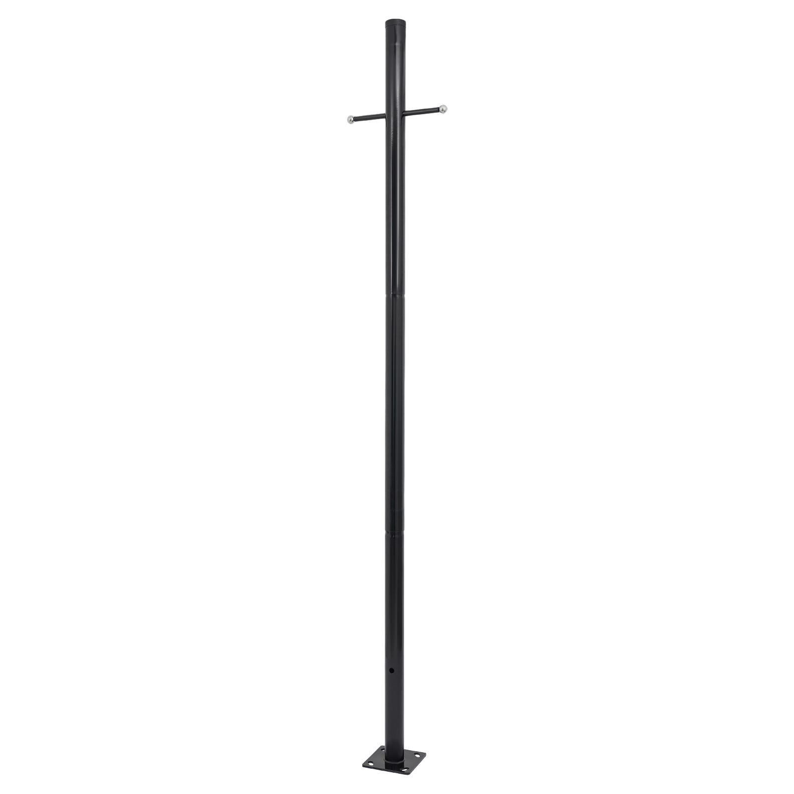 3m/9.84ft Split Street Light Pole, Outdoor Lamp Post, Black Pathway Lamp Post