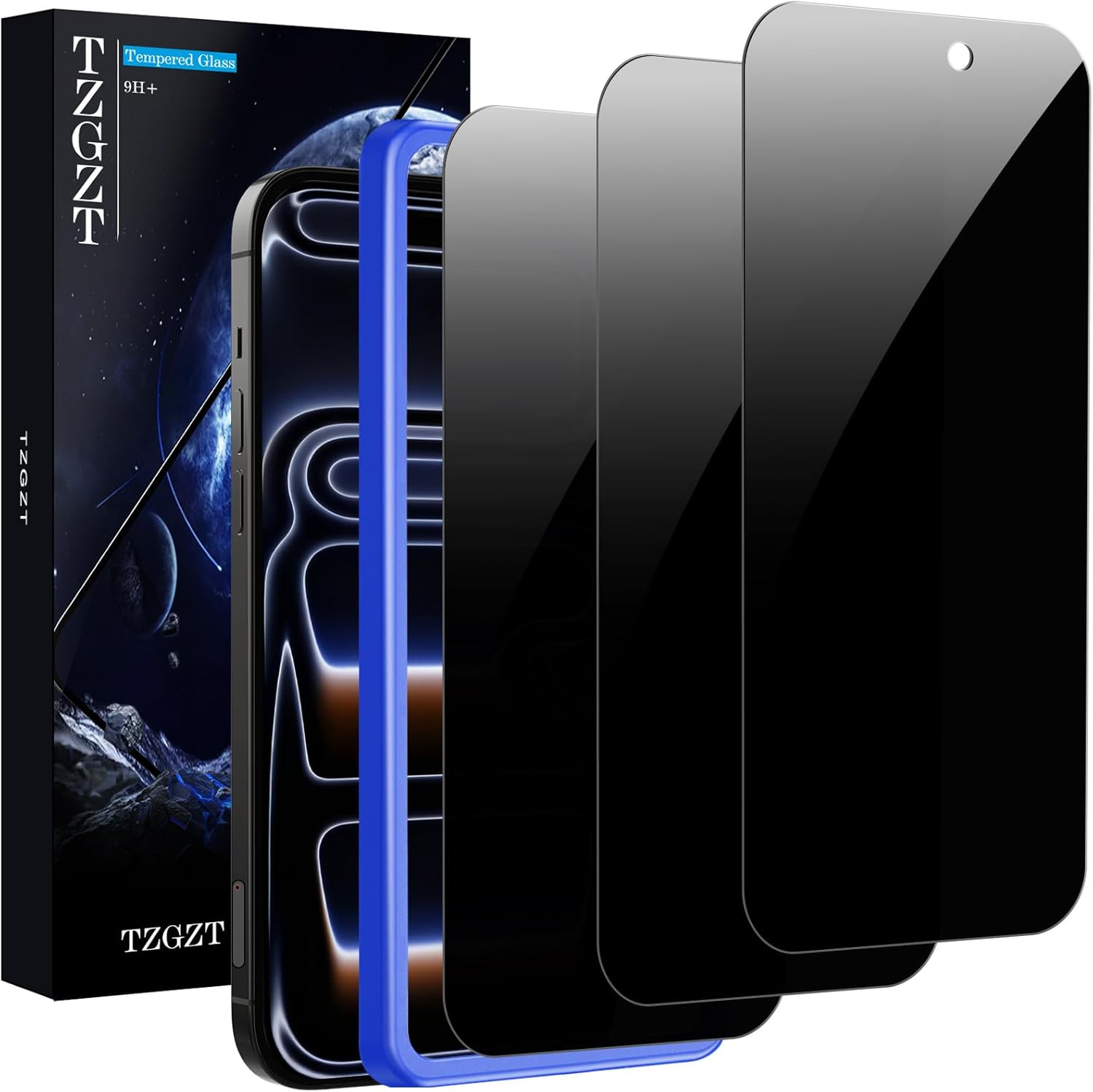 3 Pack for Iphone 17 Pro Max Privacy Screen Protector Tempered Glass Accessories