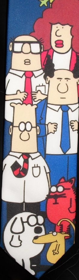 Ralph Marlin DILBERT & Gang colorful polyester Novelty Necktie TIE