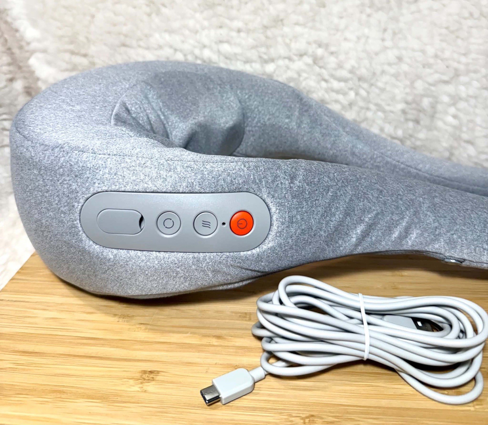 Sharper Image RealTouch Shiatsu Neck Massager Heat Deep Tissue New READ