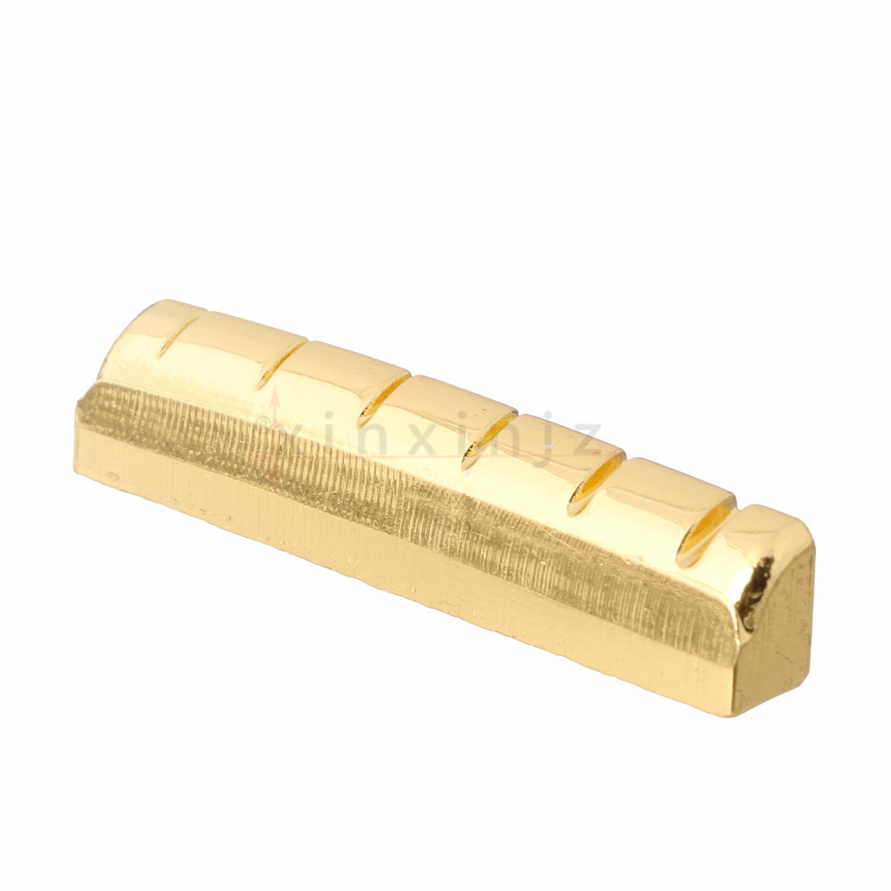 43x6mm Pre-slotted Brass Nut 6 String for Acoustic Folk Guitar