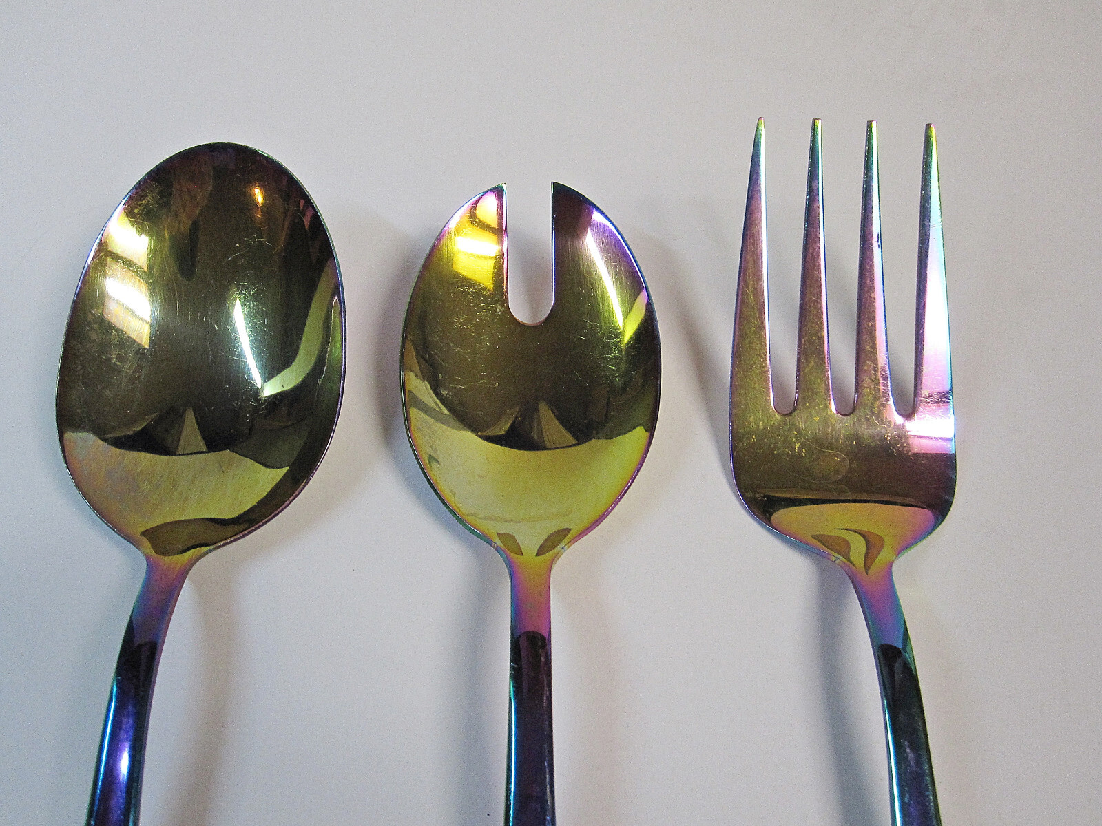 Cambridge CELESTE RAINBOW 3-PC Serving Set Stainless Spoons Fork