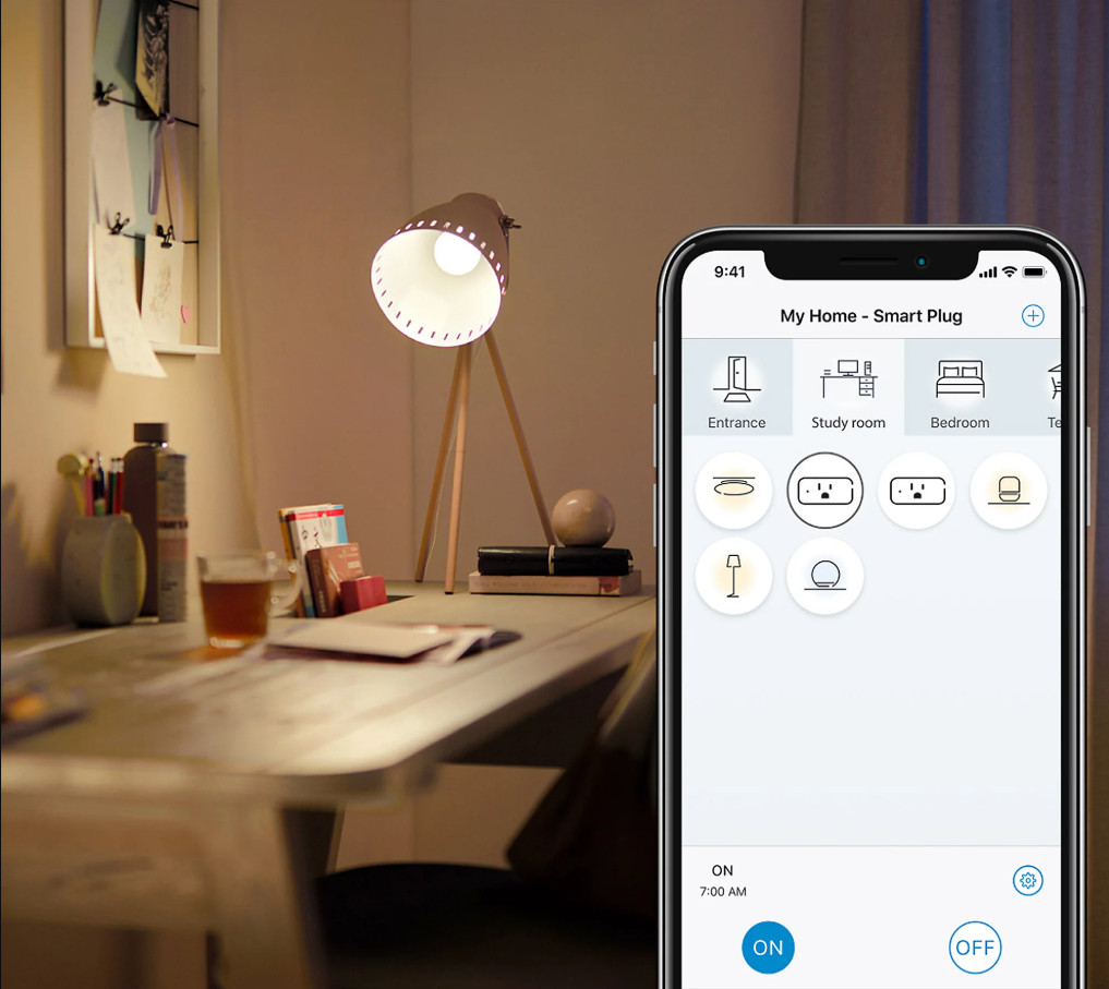 Phillips Wi-Fi Smart Plug with Voice Control 2-Pack