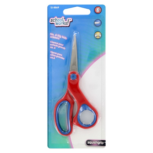 School Works No. 6 Big Kids Squishgrip Scissors