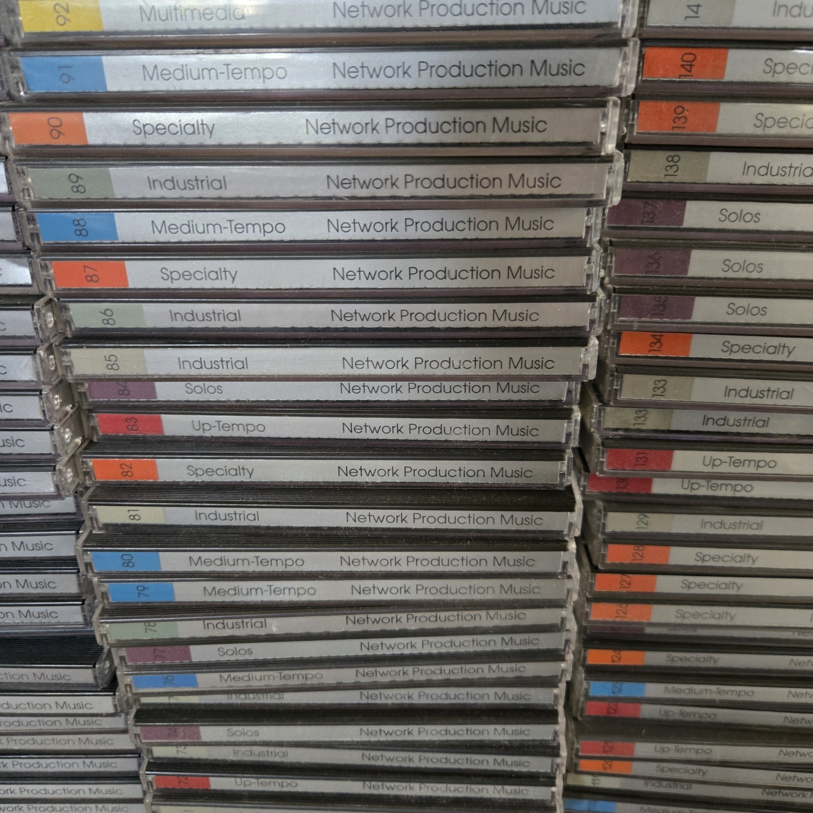 Network Production Music Audio CDs & Sound Effects Sampling 288 CD LOT w/Catalog