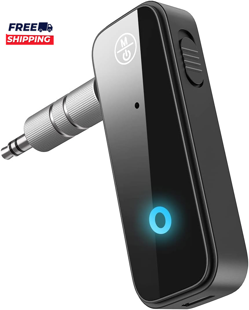 Upgraded Aux Bluetooth 5.4 Adapter for Car 2 in 1 Bluetooth Receiver Transmitter