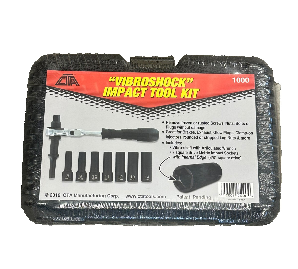 CTA Tools 1000 Vibroshock Socket Kit 8 Pieces