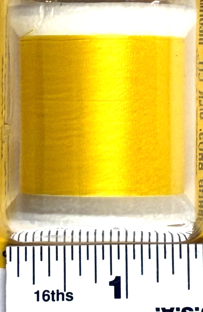 Gudebrod Nylon Thread SET OF THREE Type A Yellow 100-Yard Spool
