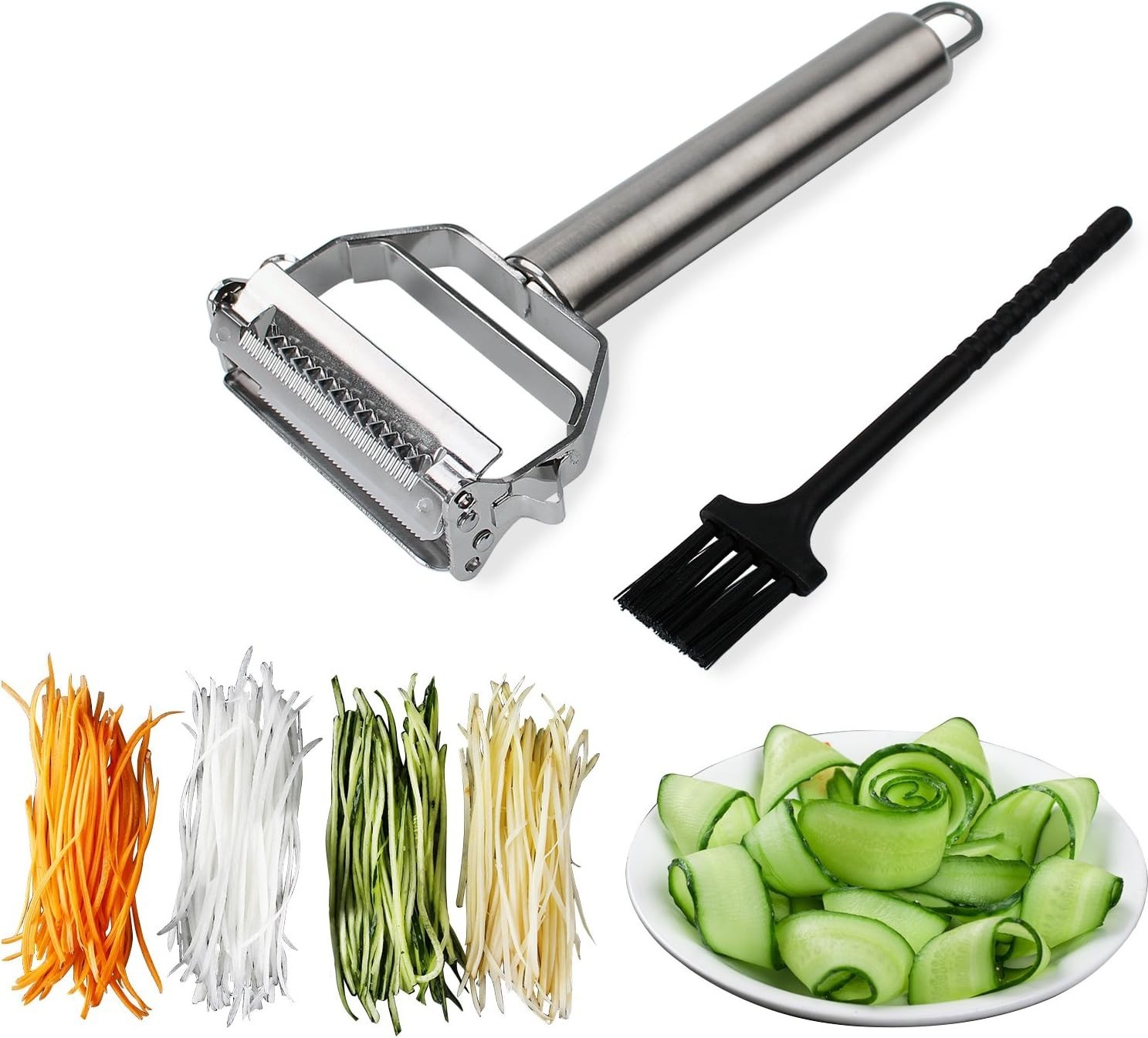 Ultra-Sharp Multi-Functional Julienne Peeler for Effortless Fruit & Veg Prep