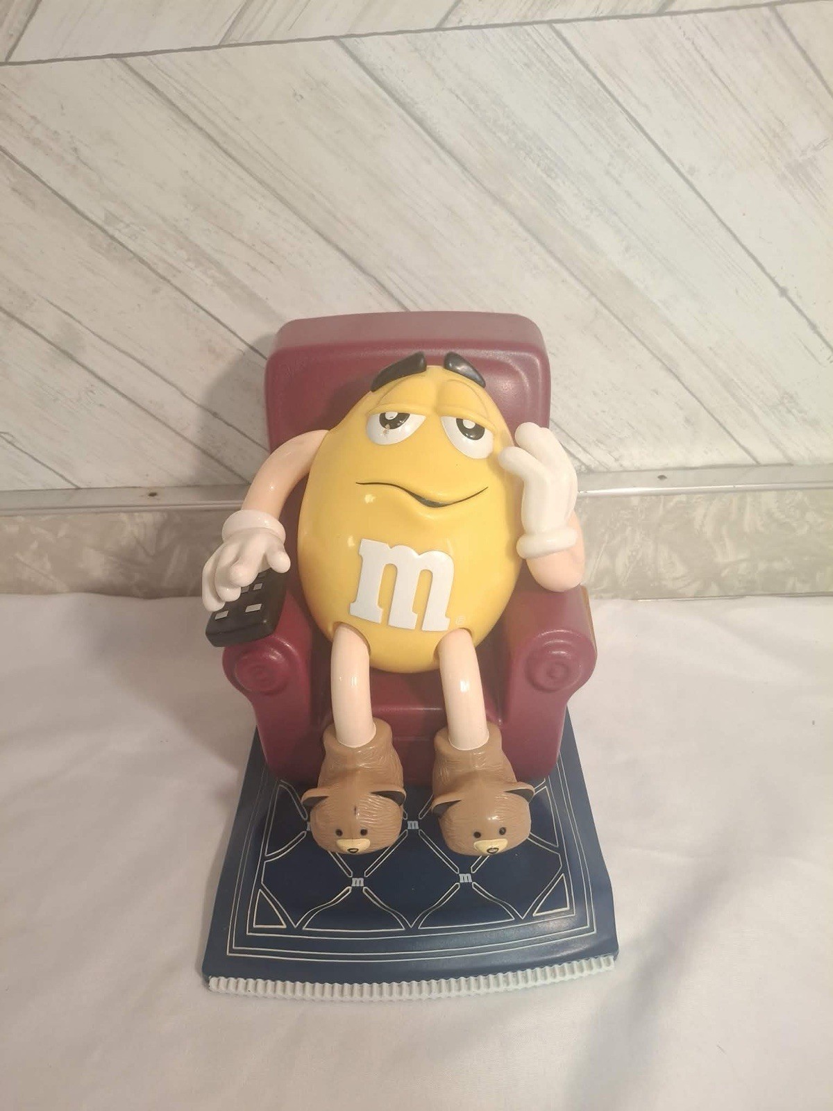 Vintage M&M's Yellow La-Z-Boy Collectible Dispenser