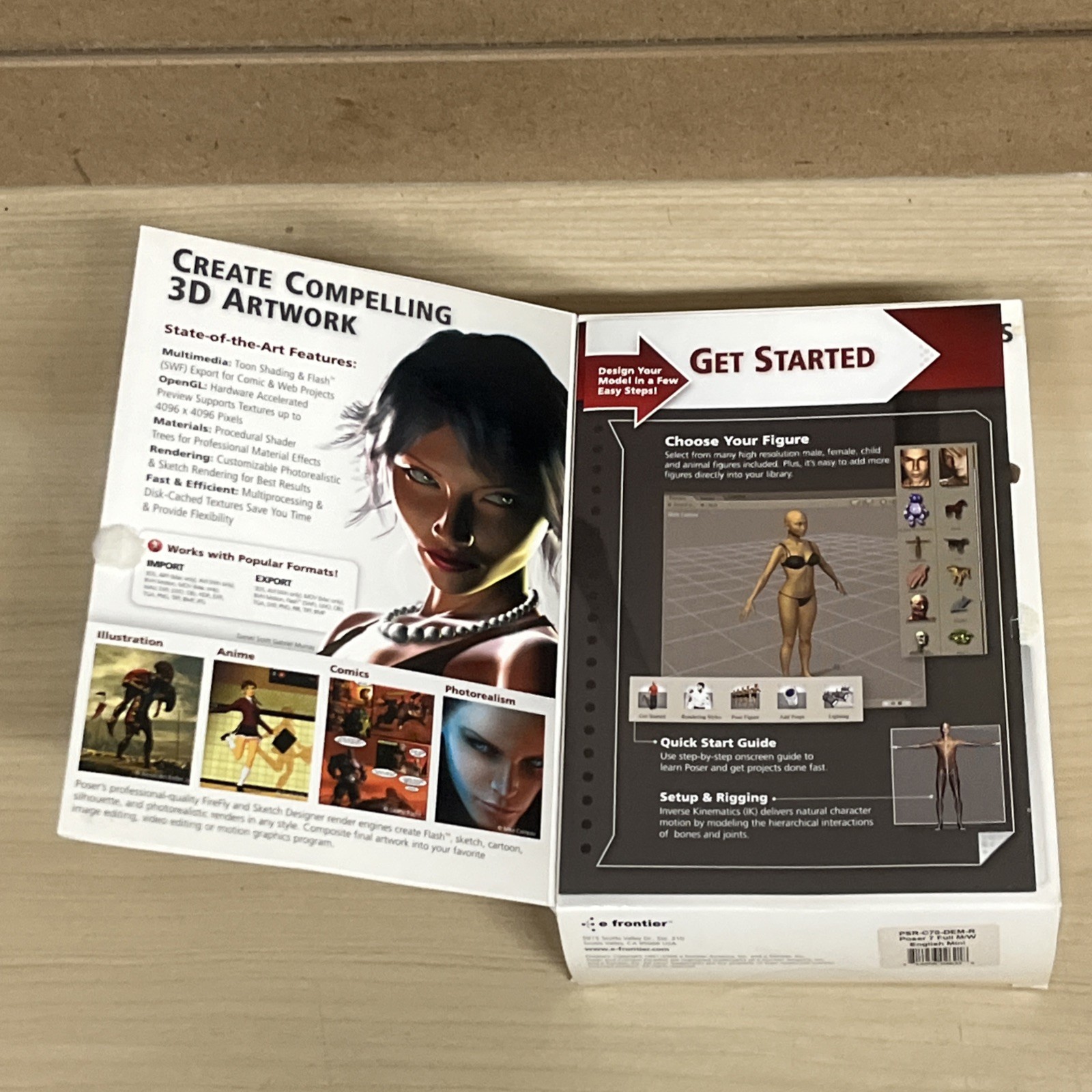 E frontier Poser 7 3D Figure Design & Animation Software Windows Upgrade