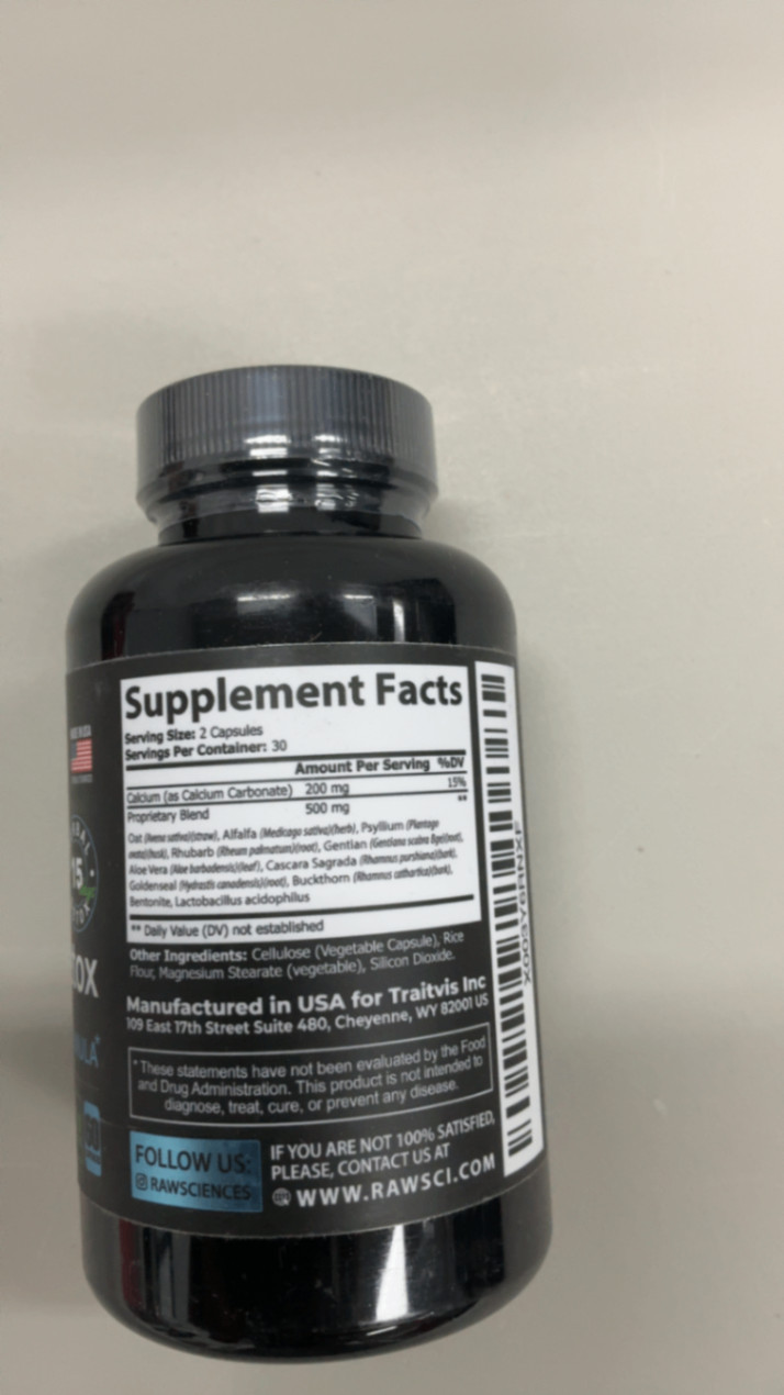 Raw Science | Colon Cleanse Detox Pills 60ct
