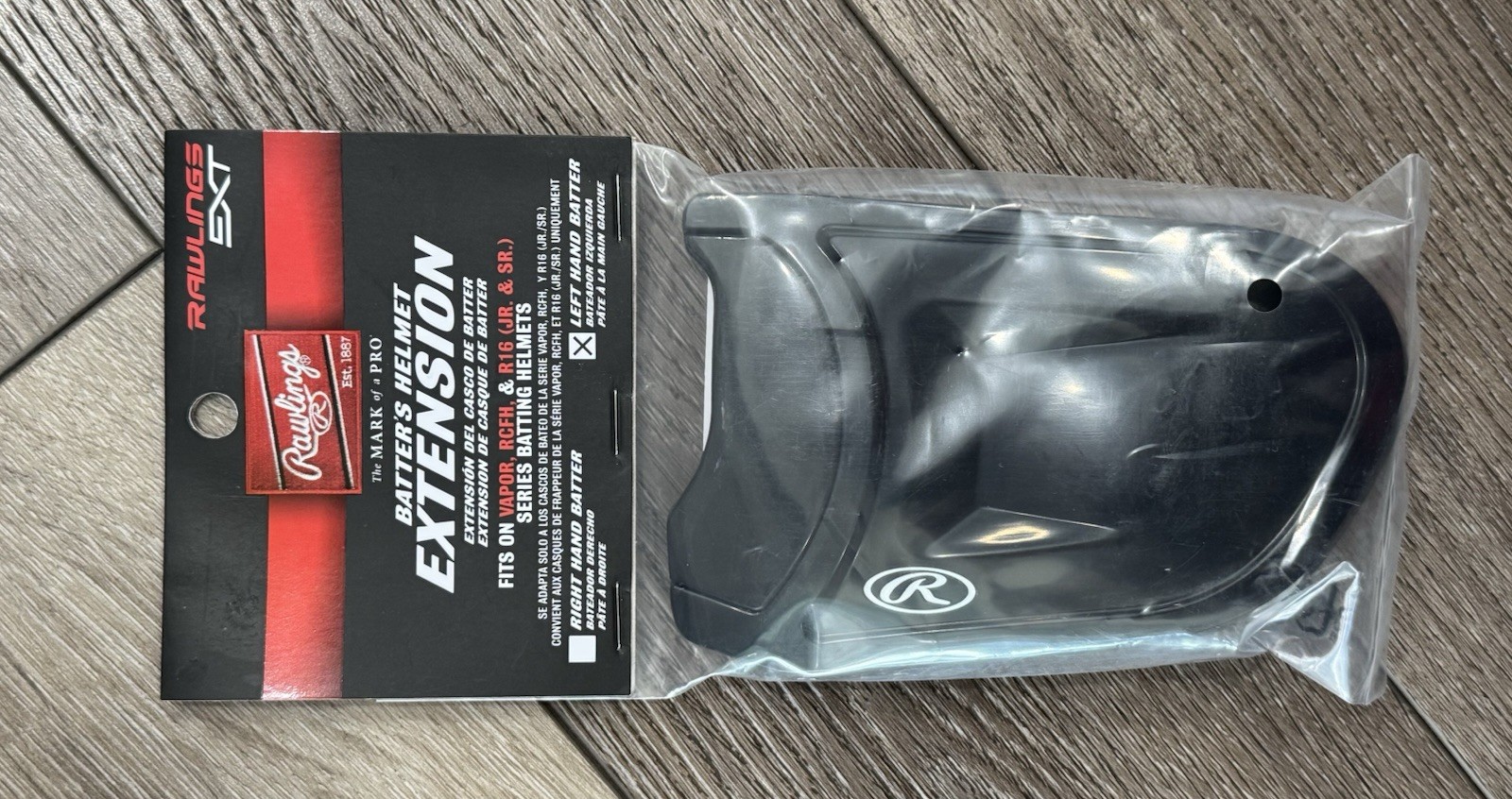 Rawlings EXT LEFT Hand Batter's Helmet Extension New In Package