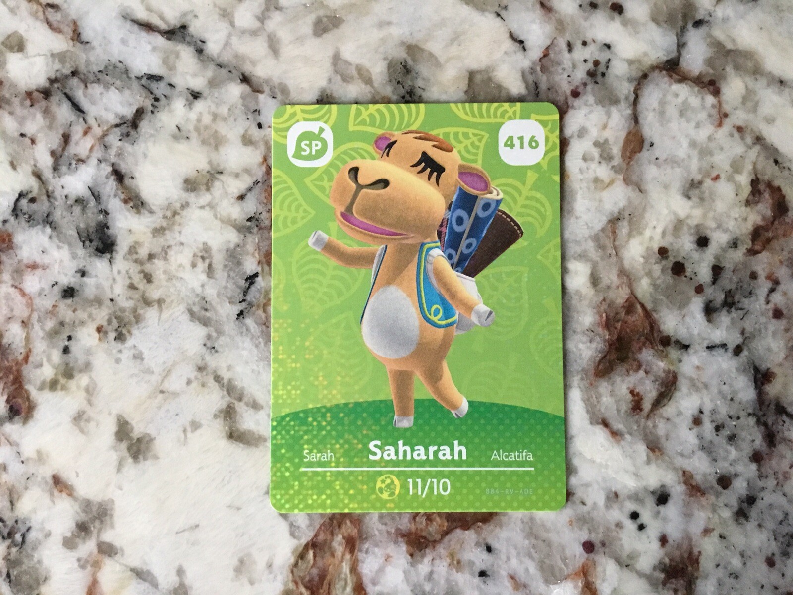 SAHARAH 416 Animal Crossing Amiibo Authentic Nintendo Mint Card From Series 5