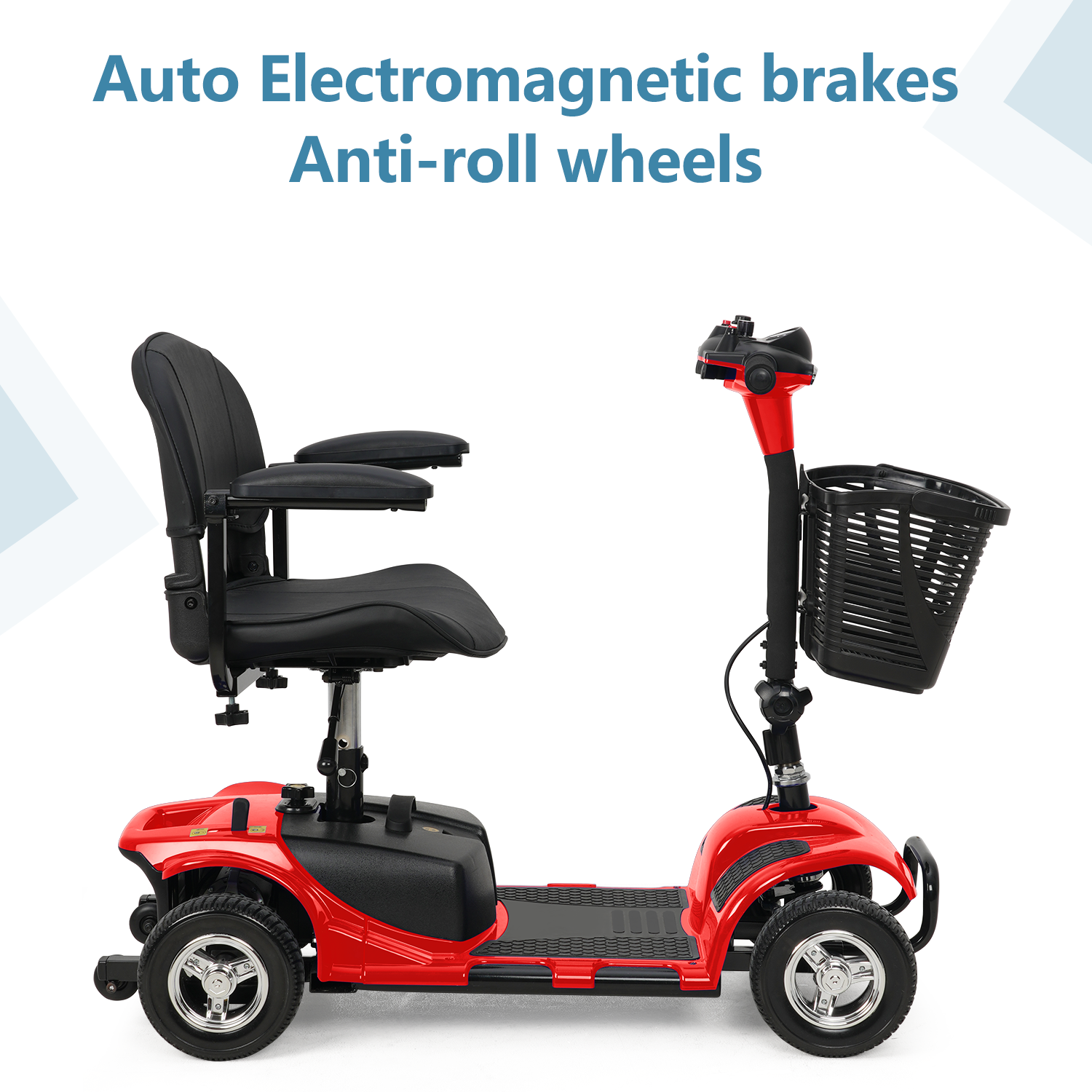 4 Wheel Mobility Power Scooter Electric Folding for Seniors Travel Wheelchair US