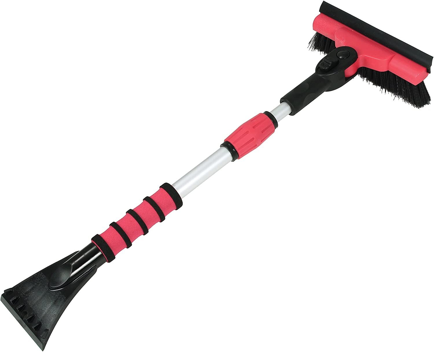 WINTER TELEBROOM SNOWBROOM MINI 35" PIVOT HEAD TELESCOPING ICE SCRAPPER