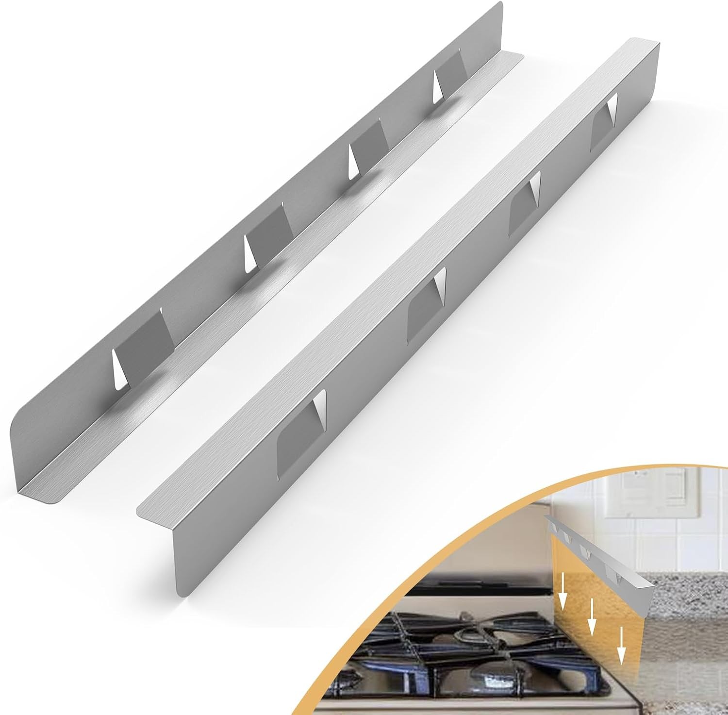 Stove Gap Covers 316 Stainless Steel Stove Gap Filler Oven Side Gap Filler