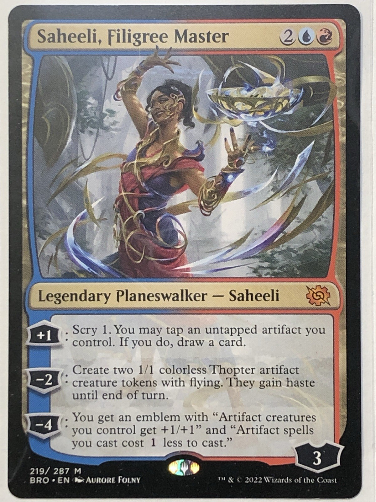 MTG TCG - Saheeli, Filigree Master 219/287 BRO - LP To NM (Free Shipping $5+)