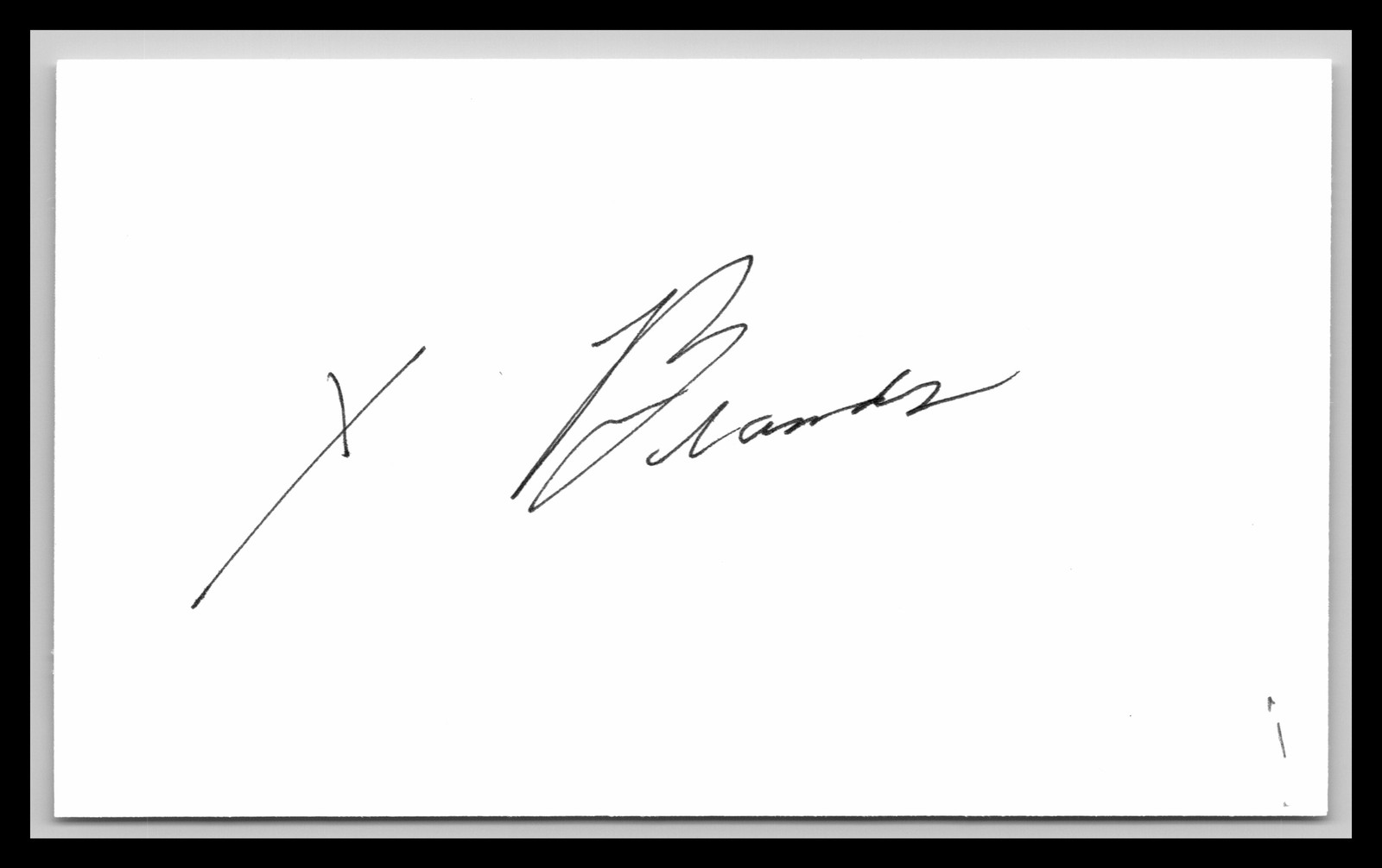 X Brands - Actor - 3x5 Card - Signed | Autograph (i)