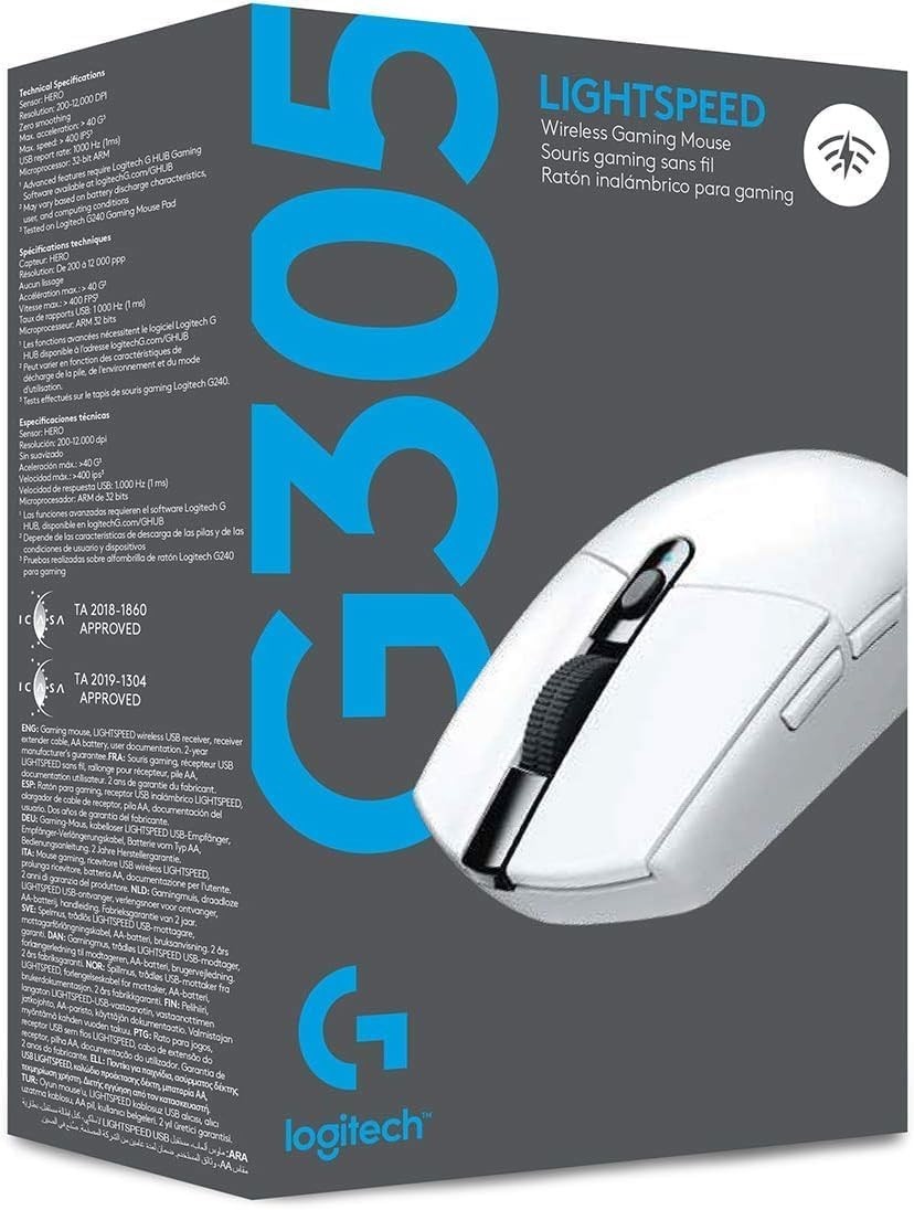 Logitech 305 LIGHTSPEED Wireless Gaming Mouse 12,000 DPI - Ultimate Precision