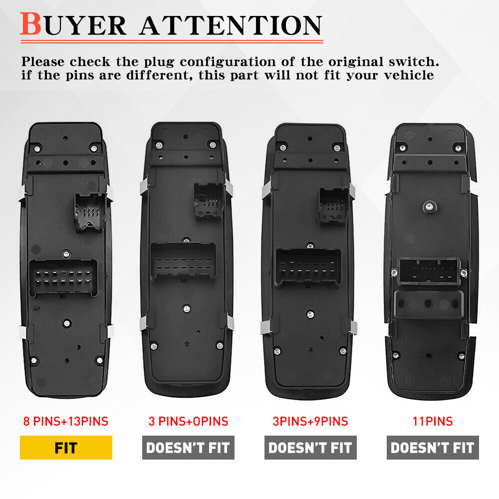 Master Power Window Switch Driver Side For Jeep Liberty 2008-2012 Nitro Journey