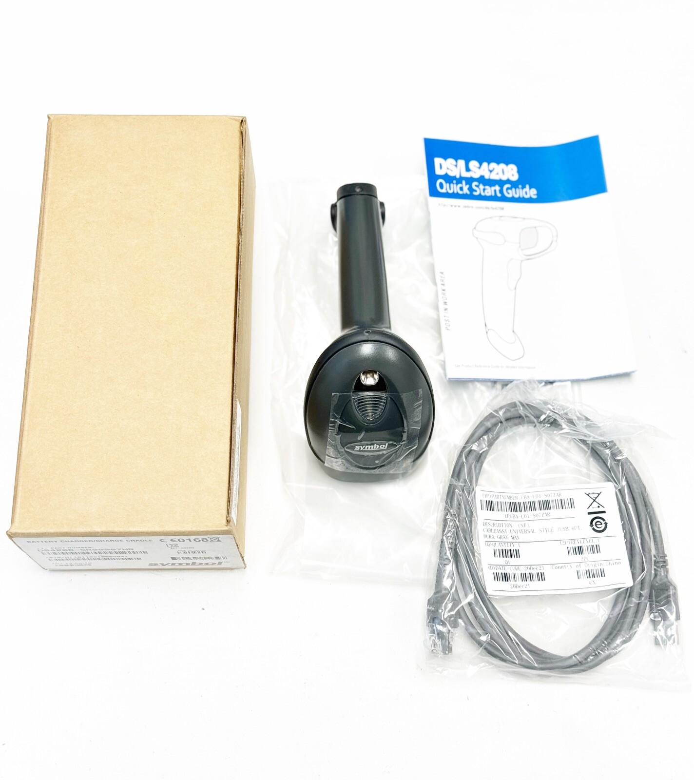 NEW - Symbol Motorola DS4208 2D Barcode Scanner DS4208-SR00007WR w/USB #3
