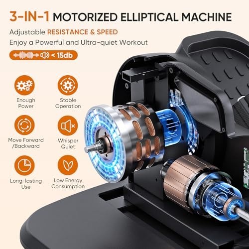 Dripex Under Desk Elliptical Leg Exerciser with Remote, Adjustable Speed