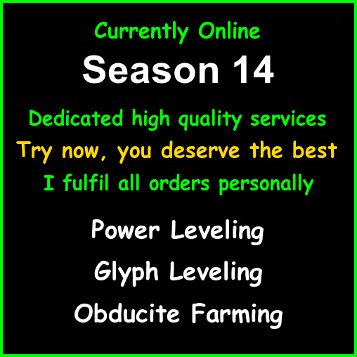 Diablo 4 D4 Season 14 Glyph Runs Tier 120 Pit Runs Power Leveling Bosses XP SC