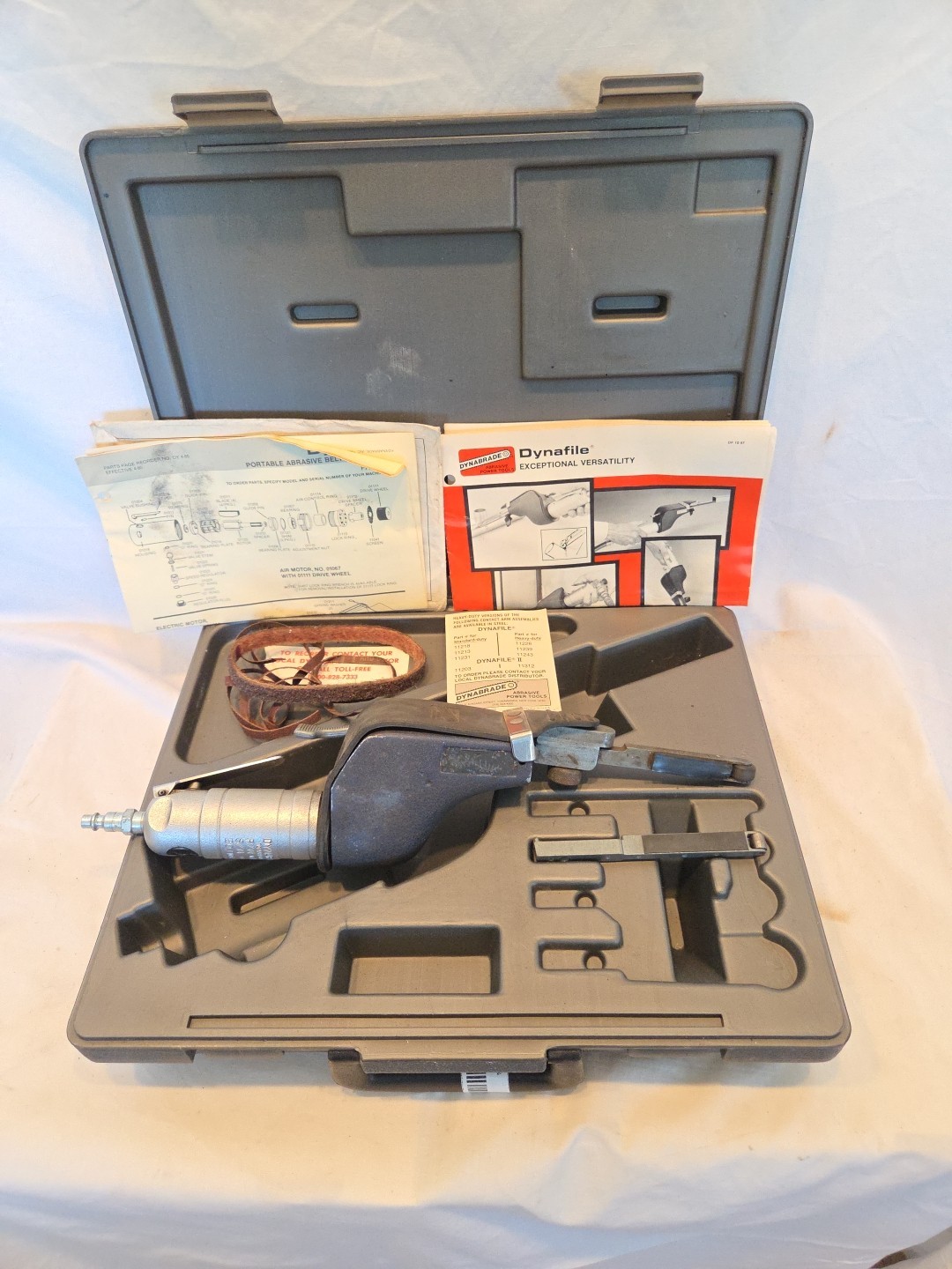 Dynabrade 11000, Dynafile  Belt Sander. 20,000 RPM, Belt- 1/2"x24"
