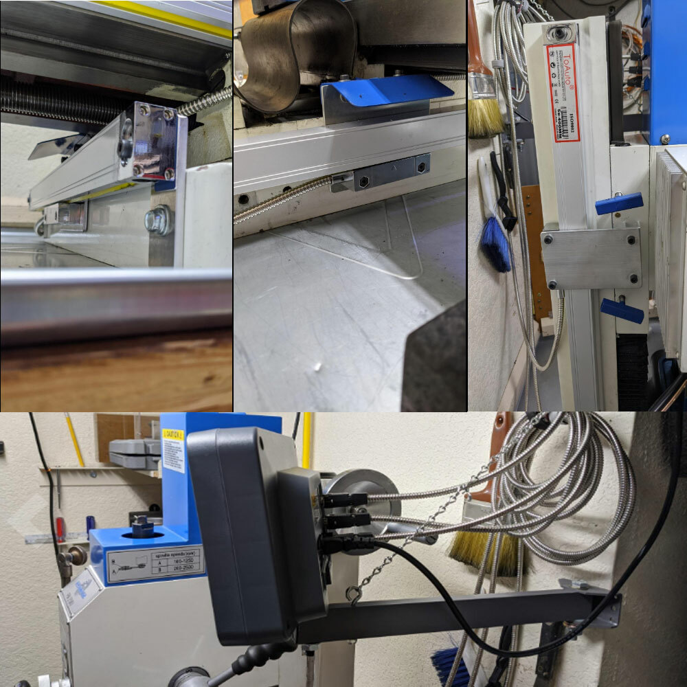 2/3 Axis DRO Digital Readout Linear Scale 5μm Encoder for Bridgeport Mill Lathe