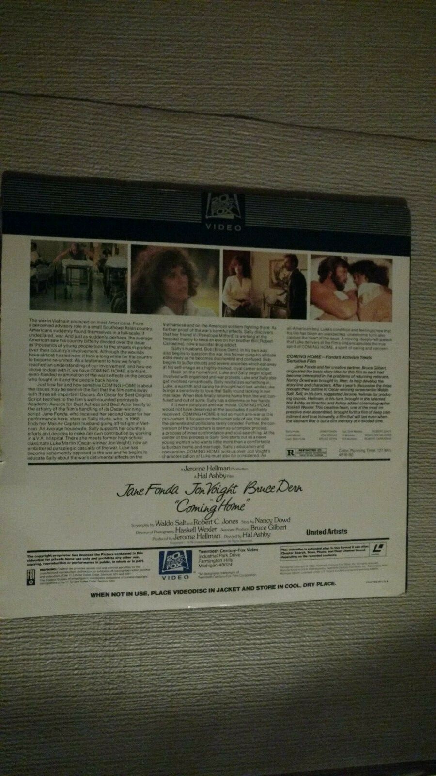 Coming Home - Laserdisc