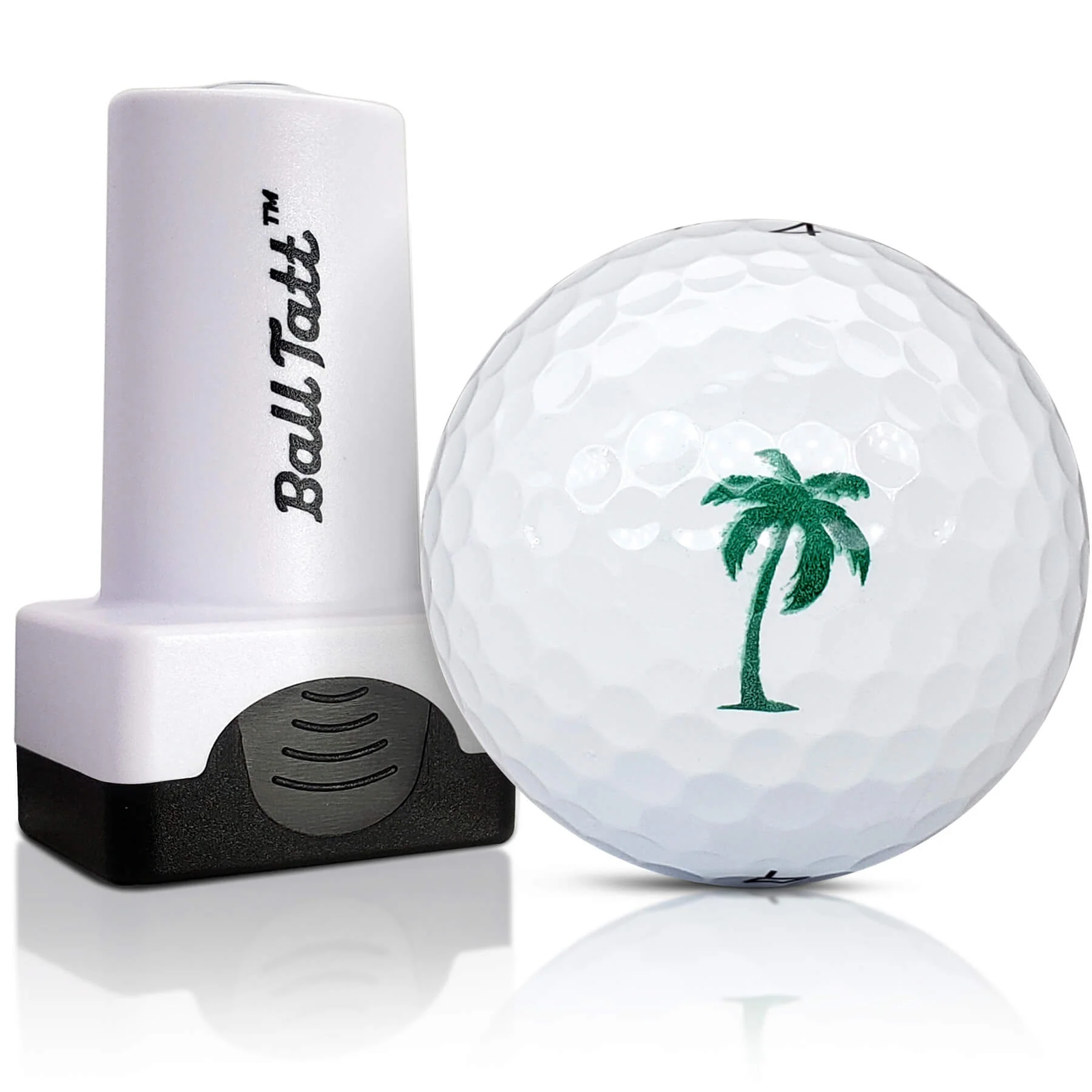 Ball Tatt - Palm Tree Golf Ball Stamp Marker Quick-Dry Self-Inking Ball Stamper