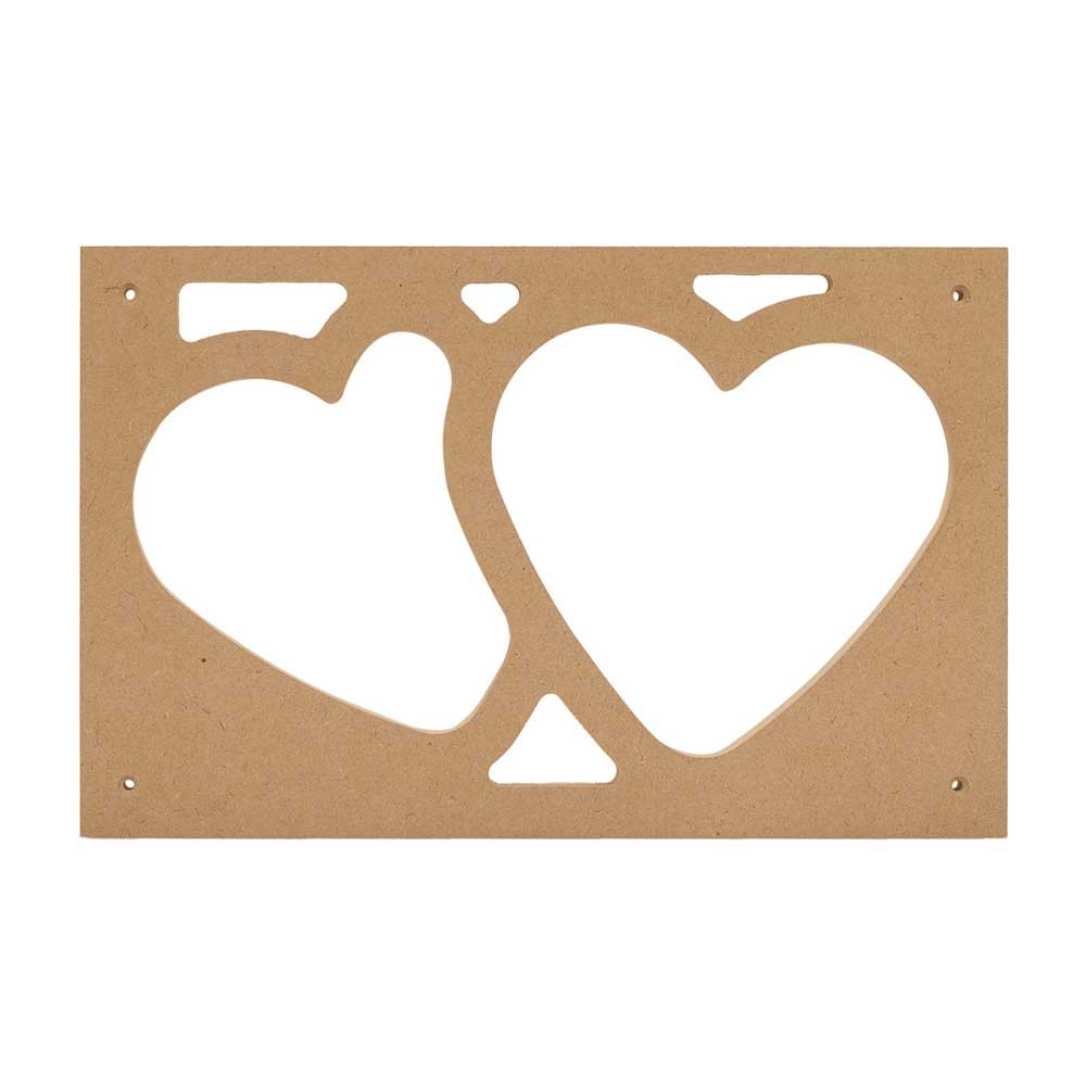 Peachtree Woodworking 4304 TWO HEART TEMPLATE
