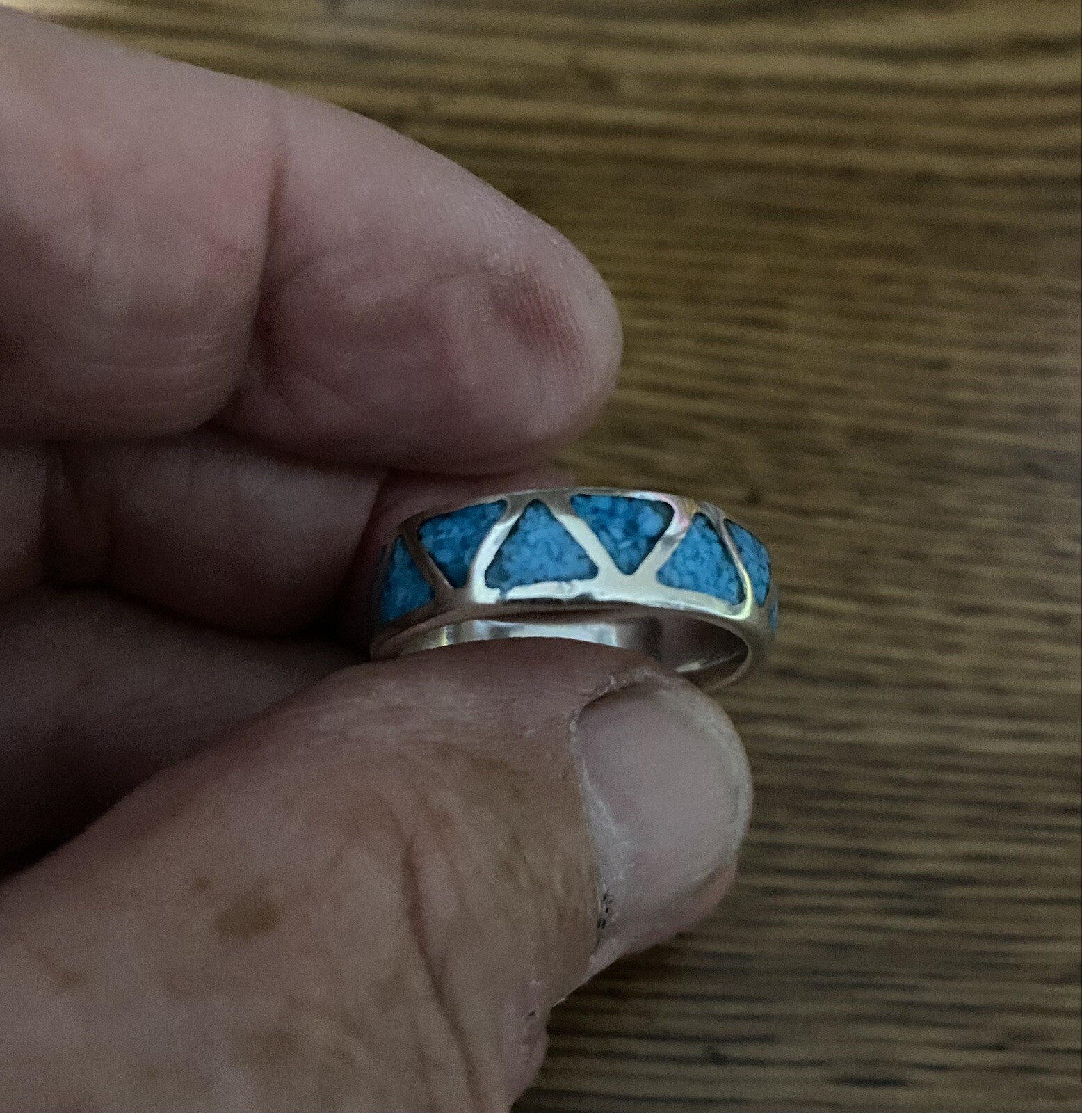 Turquoise Chip Inlay Band
